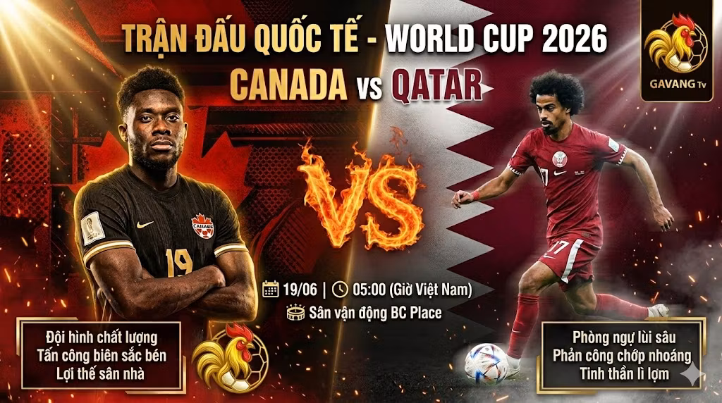 Nhận định trận đấu World Cup 2026 giữa Canada và Qatar trên sân vận động BC Place