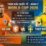 Nhận định bóng đá Hà Lan vs Thụy Điển bảng F World Cup 2026 - Cuộc đối đầu hấp dẫn giữa Van Dijk và Gyokeres trên Gavang TV.