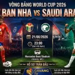Nhận định bóng đá trận Tây Ban Nha vs Saudi Arabia tại bảng H World Cup 2026 - Gavang TV.